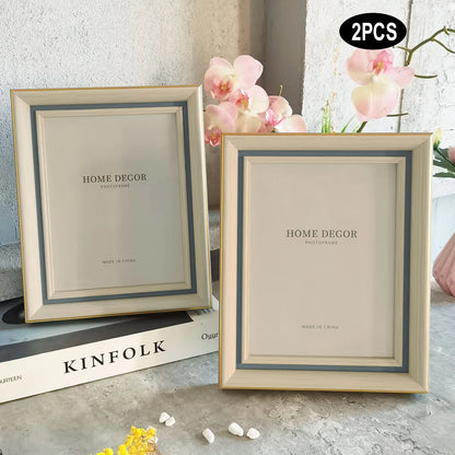 2pcs Photo Frames Set-10X15/15X20/20X25cm Picture Franes for Wall & Tabletop Home Decor Commemorative Gift Birthday Housewarming