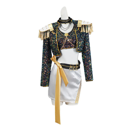 Children Zoey Mira Rumi Demon Hunters Cosplay Costume Kid Girls Disguise Halloween K-POP Group Idol
