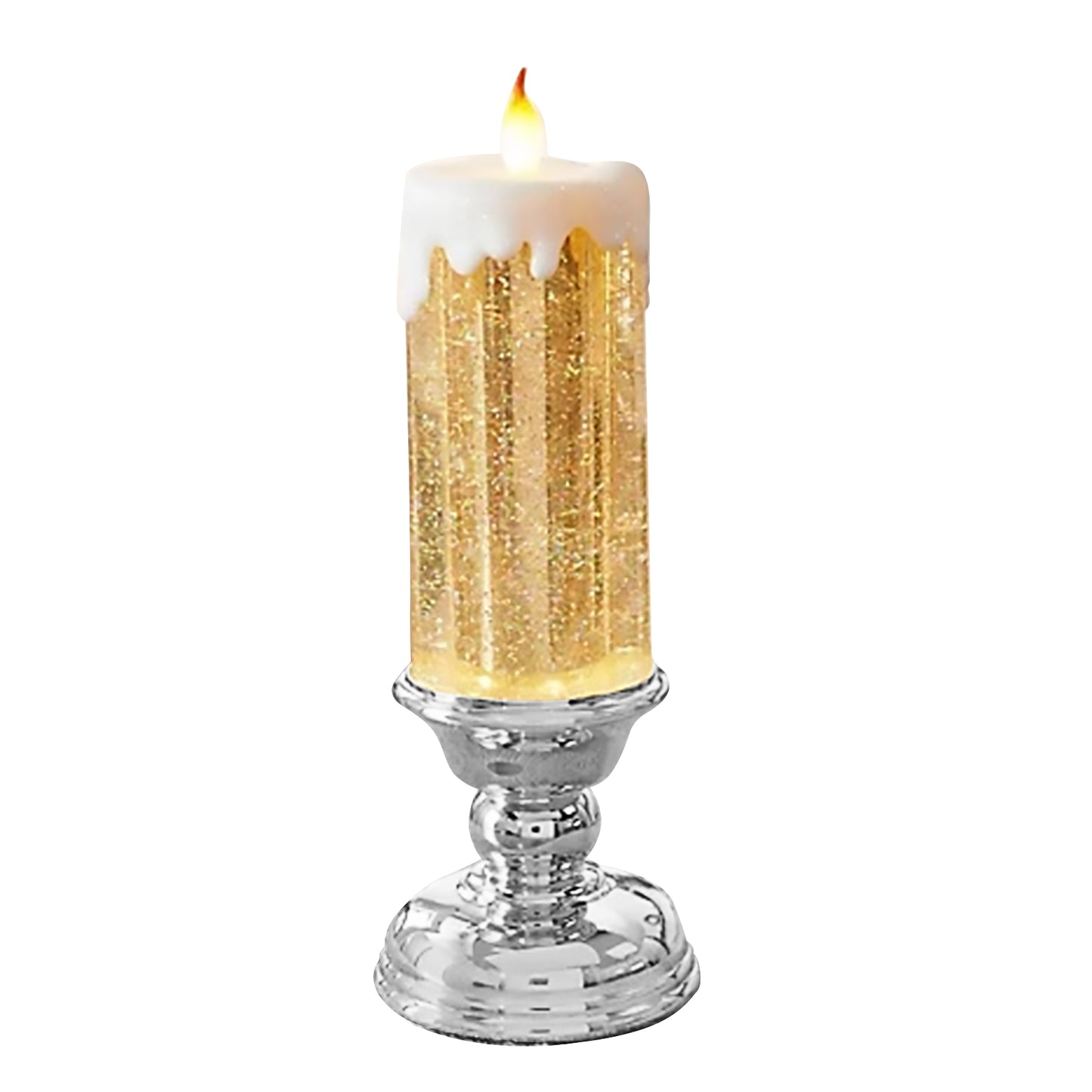 Rechargeable Colour Electronic LED Waterproof Candle With Glitter Colour Changing LED Water Candle
