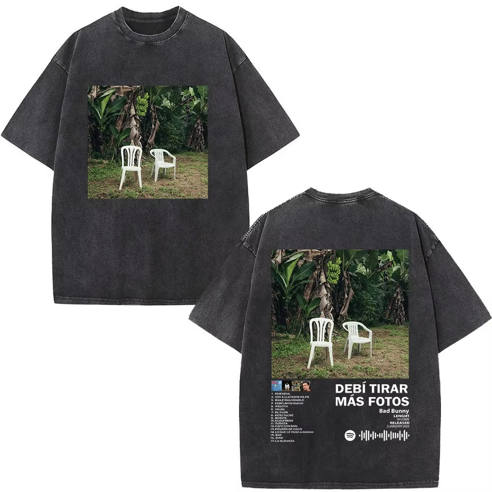Rapper Bad Bunny Album Cover Print T-Shirt