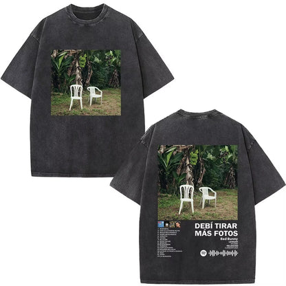 Rapper Bad Bunny Album Cover Print T-Shirt