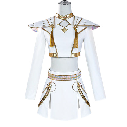 Kids Rumi Cosplay Costume Kpop Demons Children Disguise Halloween Carnival Party Clothing