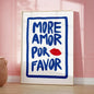 Maximalist Eclectic Posters and Prints Pink French Quotes Bisou Bisou Bonjour Bonne Nuit Wall Art Living Room Home Decor
