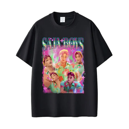 Kpop Demon Hunter Saja Boys Men T-shirt