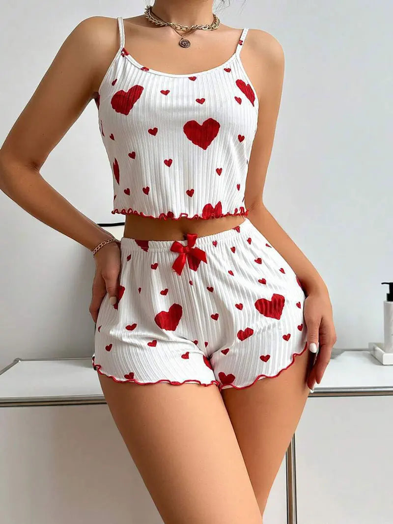 Women's Spaghetti Strap Pajamas Sexy Sleepwear