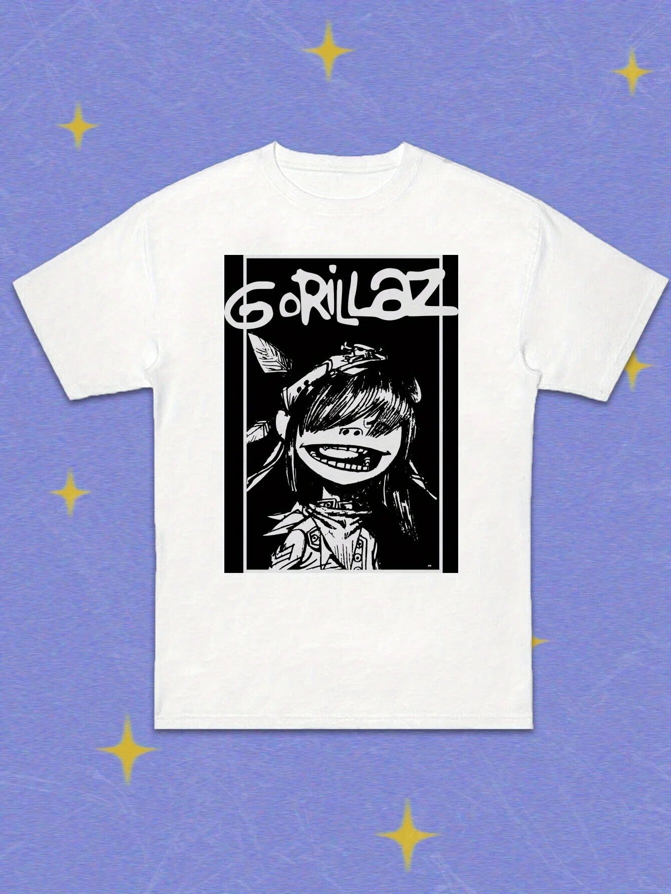 Black Rock Band Graphic T-Shirt - Gorillaz