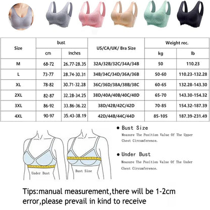 Secret Dig Women No Steel Ring Bar Push Up Lace Bustier Bra Thin Comfortable Breathable Underwear Intimates Removable Padding