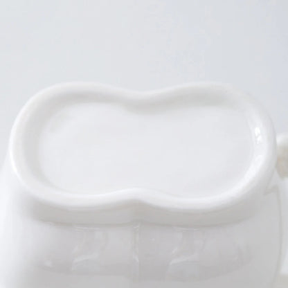 320ml Funny Coffee Mug with Hand Handle Cute Ceramic Mug Fat Belly Shaped Mug Weight Loss Encouragement Gift