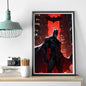 1PC B-Batman Poster Self-adhesive Art Waterproof Paper Sticker Coffee House Bar Room Wall Decor