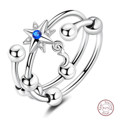 New 925 Sterling Silver Open Ring Hollow Rose Infinite Love Simple Ring Women Wedding Engagement Party Jewelry Gift