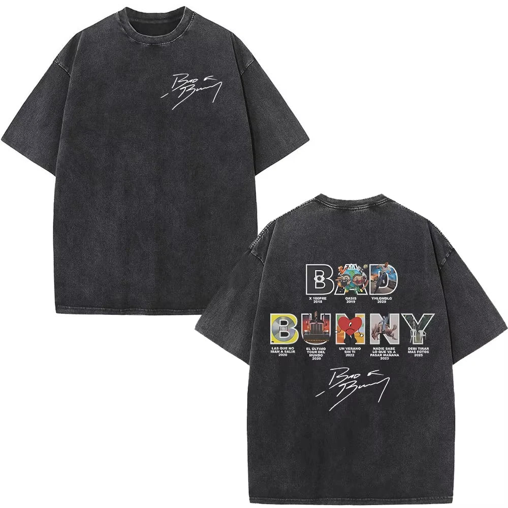 Rapper Bad Bunny Album Cover Print T-Shirt