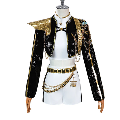 Kids Rumi Cosplay Costume Kpop Demons Children Disguise Halloween Carnival Party Clothing