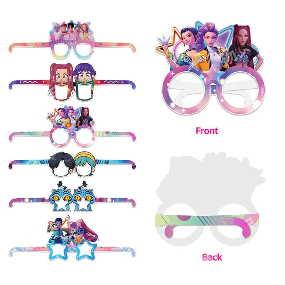 KPop Demon Hunters Standing Up Ornament Acrylic Superstar Desktop Stand Decor Anime Figures Craft Creative Gifts for Fan Lover