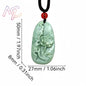 Light Green Natural Jade Flower Heart Pendant Necklace Real Jewellery Carved Gemstone Fashion Charm Amulet Gifts for Women Men
