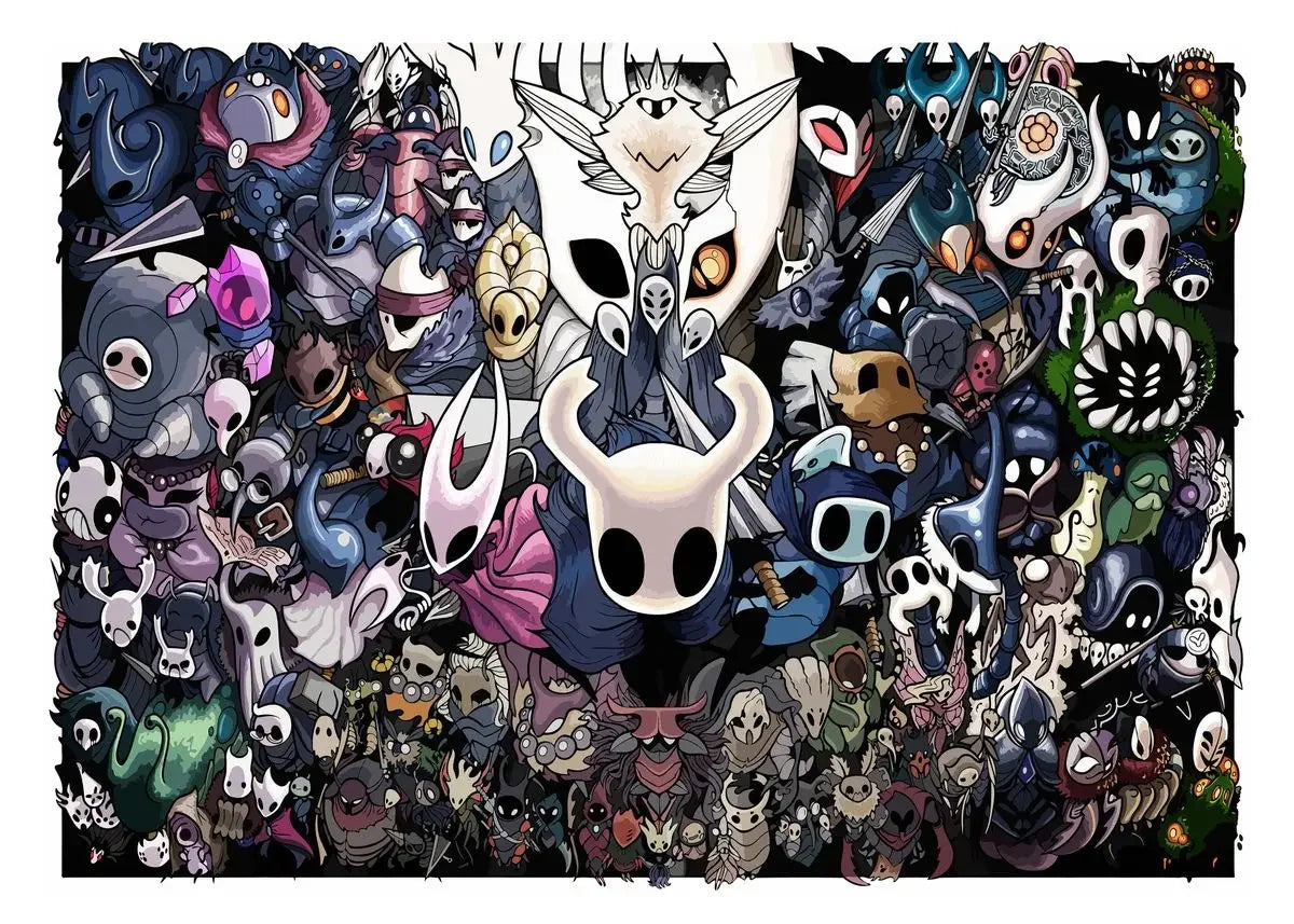 Hollow Knight Anime Videogame Aesthetic Canvas Painting Posters and Prints Wall Art Picture for Bedroom Home Decor