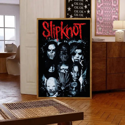 1pc Rock Band S-Slipknot L-Live At Msg Poster Print For Bedroom Living Room Home Decor Painting Wall Art HD Picture Mural
