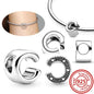 Hot Sale 100% 925 Sterling Silver 26 Letter A~Z Alphabet DIY Name Beads Fit Original  Charm Bracelet Bangles Fine Jewelry