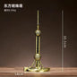 Iron Landmark Building Model Eiffel Tower Oriental Pearl Creative Home Decor Living Room Decorations Metal Ornaments
