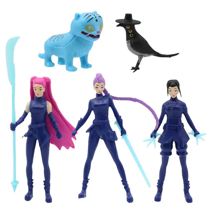 KPop Demon Hunters Standing Up Ornament Acrylic Superstar Desktop Stand Decor Anime Figures Craft Creative Gifts for Fan Lover
