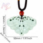 Light Green Natural Jade Flower Heart Pendant Necklace Real Jewellery Carved Gemstone Fashion Charm Amulet Gifts for Women Men