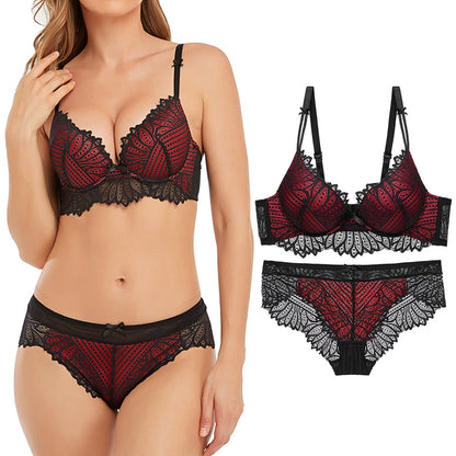 Women's Underwear Lace Small Chest Lace Embroidered Steel