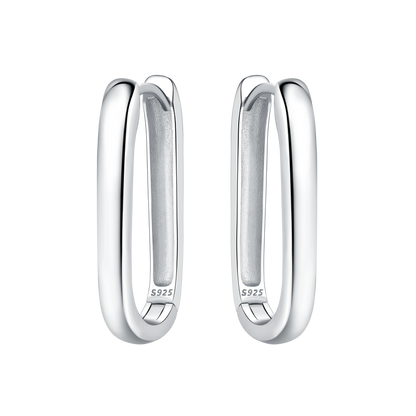 CYMYSS 2025 New 925 Sterling Silver Classic Hollow-out Versatile Hoop Earrings for Women Fine Jewelry Ideal Birthday Party Gifts
