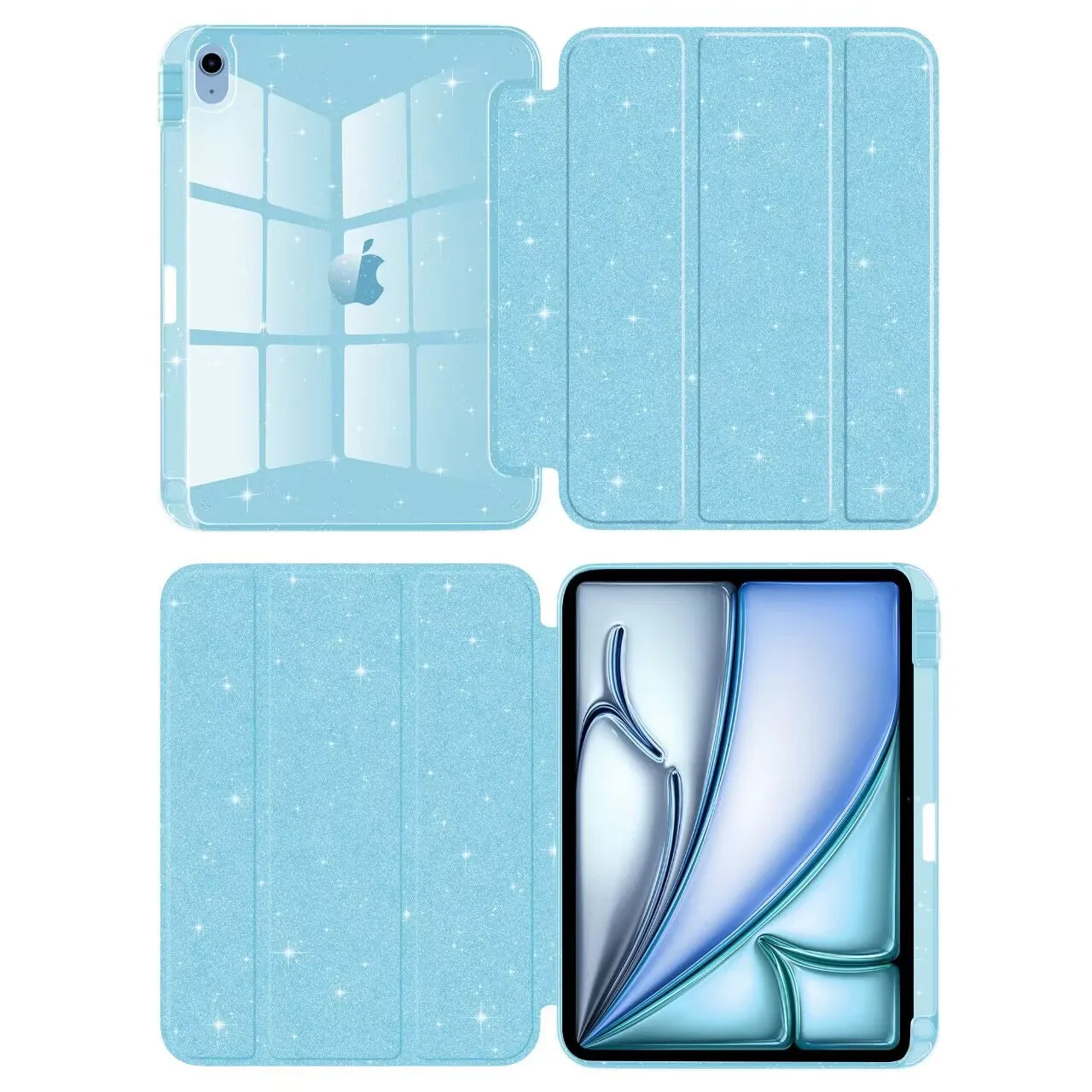 For 2025 iPad Air 11 Case 10th 11th A16 Cover For iPad Pro 11 Air 4 5 10.9 12.9 M2 M3 M4 Pro 13 10.2 7 8 9th Pencil Holder Case