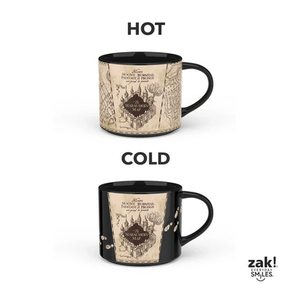 15oz Harry Potter Marauders Map Color Change Mug, Heat-Activated Design for Magic Effect, Dishwasher Safe