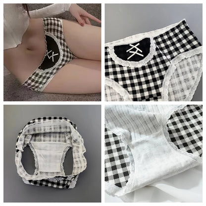 3PCS/set Cotton Bar Girl Panties Butterfly Sexy Design Unique Mid Waist Women Briefs Breathable Girls Underwear Soft Lingerie