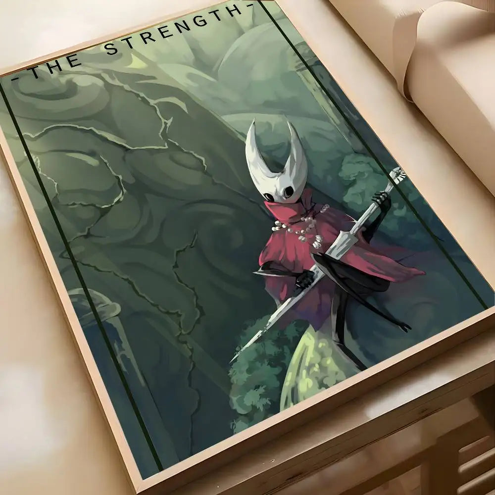 Cute Characte Game Hollow Knight Silksong-Cool Poster Canvas painting with prints Home bedroom living room decoration gift