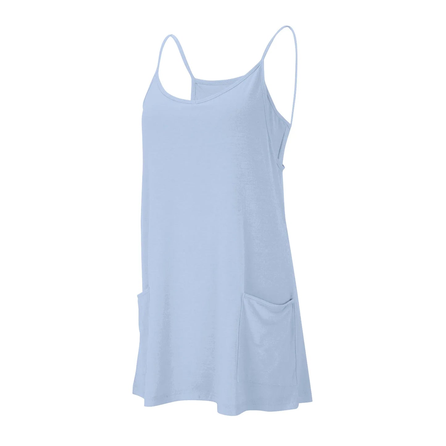 Sport Mini Dress For Women Summer Sleeveless Dress Casual Short Sundress