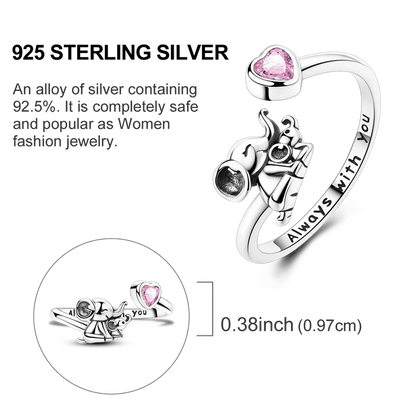 New 925 Sterling Silver Open Ring Hollow Rose Infinite Love Simple Ring Women Wedding Engagement Party Jewelry Gift
