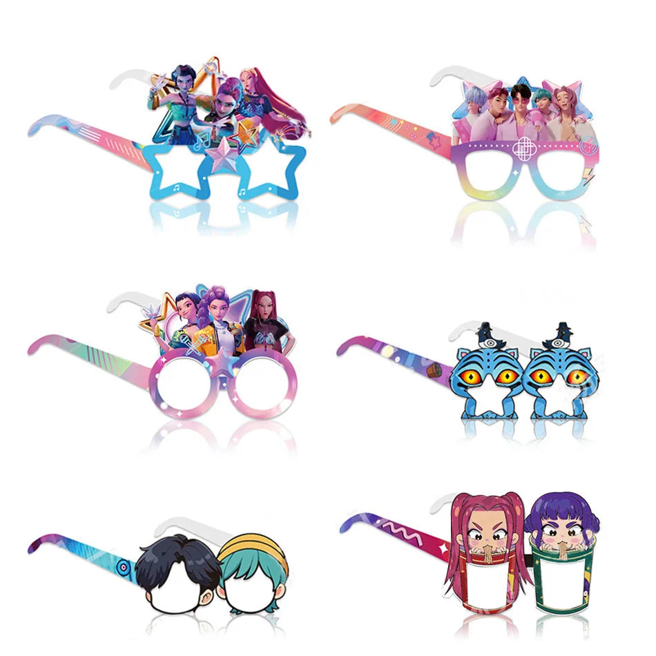 KPop Demon Hunters Standing Up Ornament Acrylic Superstar Desktop Stand Decor Anime Figures Craft Creative Gifts for Fan Lover