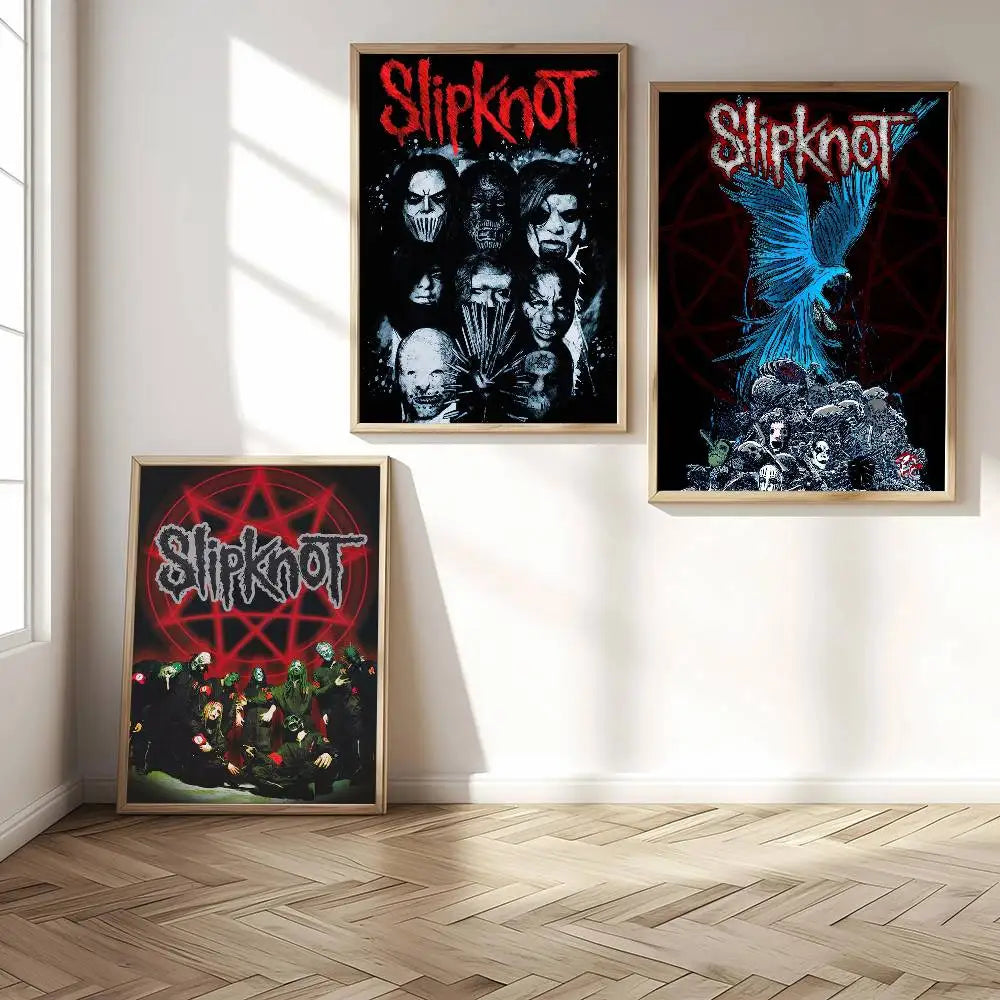 1pc Rock Band S-Slipknot L-Live At Msg Poster Print For Bedroom Living Room Home Decor Painting Wall Art HD Picture Mural