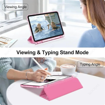 For 2025 iPad Air 11 Case 10th 11th A16 Cover For iPad Pro 11 Air 4 5 10.9 12.9 M2 M3 M4 Pro 13 10.2 7 8 9th Pencil Holder Case