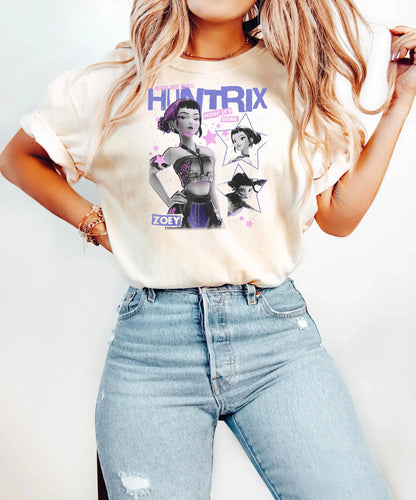 Demon Hunters Shirt Huntrix Girls T Shirt Mira Rumi Joey Shirt Demon Hunters Tee Gift for Kpop Fan Kpop Movie Shirt