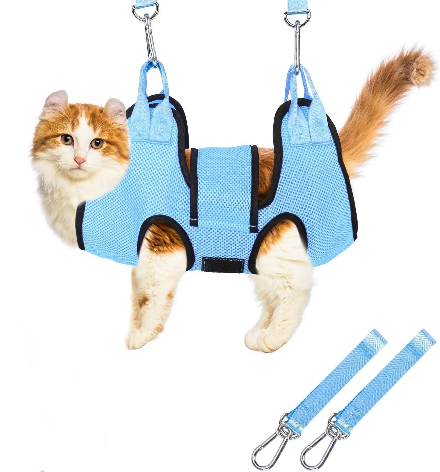 TONG Cat Grooming Hammock Fixed Bath Bag for Nail Cutting Anti Scratch Cat Trimming Restraint Bag Pet Beauty Hanging Pet Supplie
