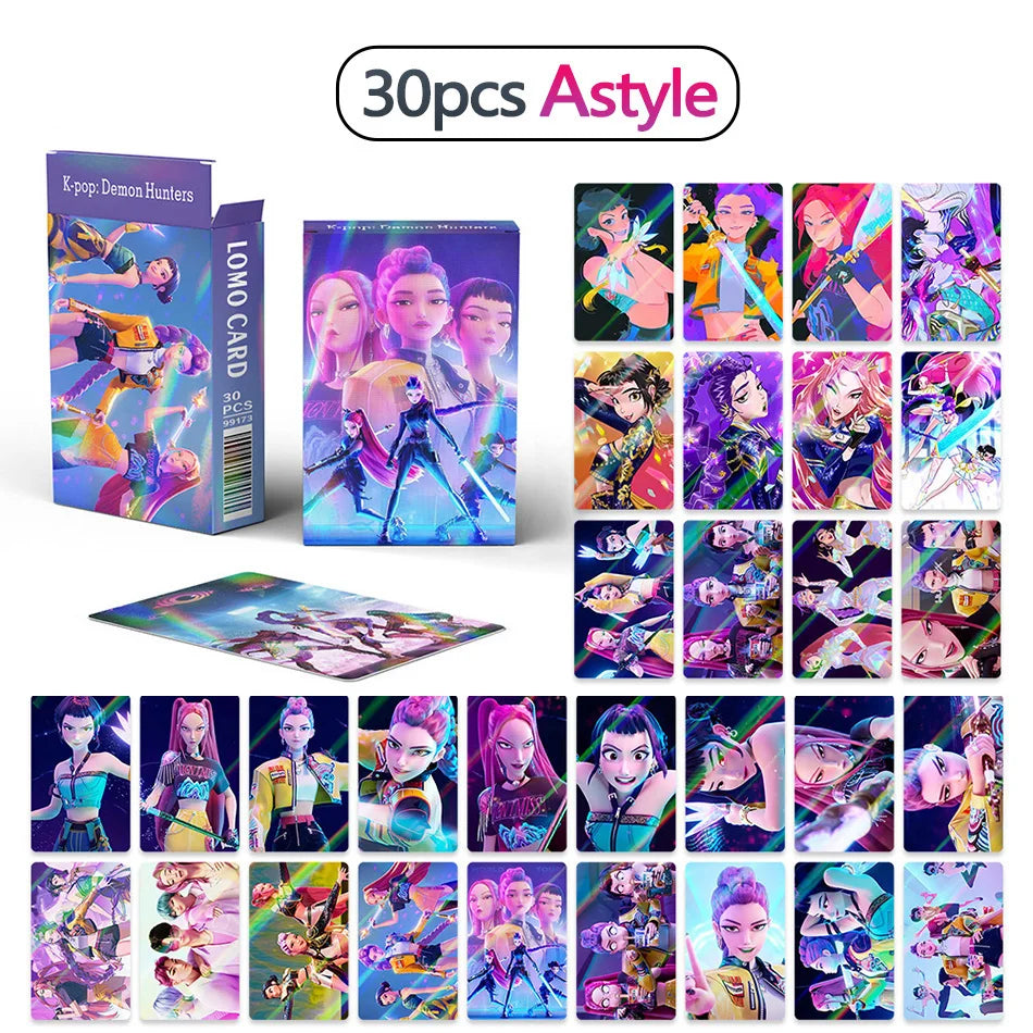 KPop Demon Hunters Standing Up Ornament Acrylic Superstar Desktop Stand Decor Anime Figures Craft Creative Gifts for Fan Lover
