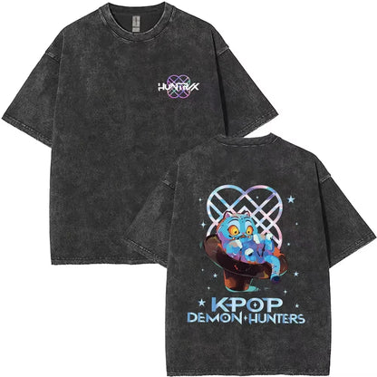Huntrix Kpop Demon Hunter Washed T-Shirt