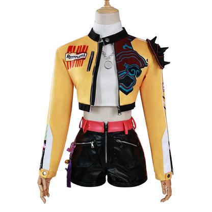 Kids Rumi Cosplay Costume Kpop Demons Children Disguise Halloween Carnival Party Clothing
