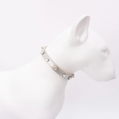 Luxury Cat Collar Lucky Clover Pet Necklace PU Leather Adjustable Cat Dog Collar Small Medium Dog Pet Accessories Perro Supplies