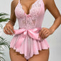 Lace Open Bra Set Women's Intimates Transparent Bralette Set