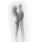 Black White Shadow Love Men Women Abstract Canvas Posters Modern Paintings Pictures Bedroom Living Room Bathroom Home Decoration