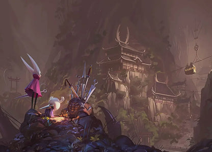 Hollow Knight Anime Videogame Aesthetic Canvas Painting Posters and Prints Wall Art Picture for Bedroom Home Decor
