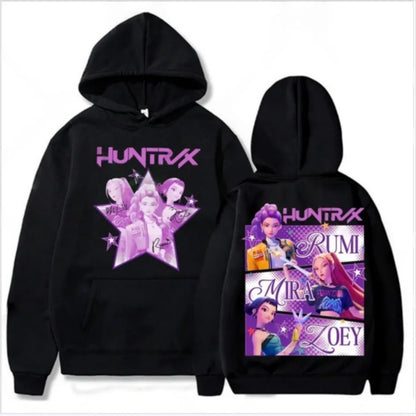 Kpop Demon Hunter Saja Boy Logo Hooded Sweatshirt