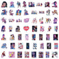 A50/55/60Pcs KPop Demon Hunters Stickers KPop Demon Hunters DIY Stickers Scrapbooking Phone Luggage Skateboard Waterproof Decals
