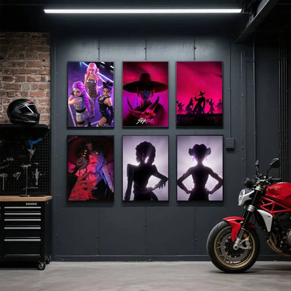 1PC Movie KPop Demon Hunters  Poster Sticky Decorative poster print painting wall art modern stylish Coffee House decor