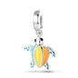 Blue Series 925 Sterling Silver Turtle,Whale & Seahorse Dangle Charm Fits Bracelet Kids Ocean Jewelry Accessories