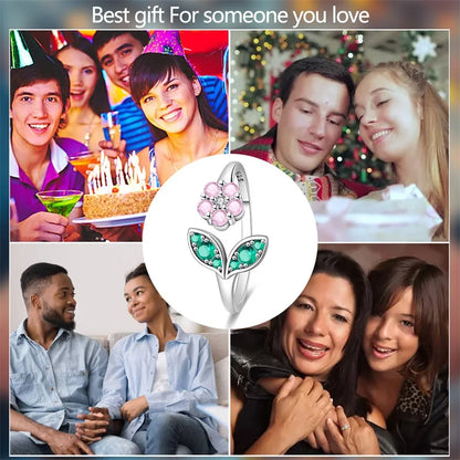 New 925 Sterling Silver Open Ring Hollow Rose Infinite Love Simple Ring Women Wedding Engagement Party Jewelry Gift