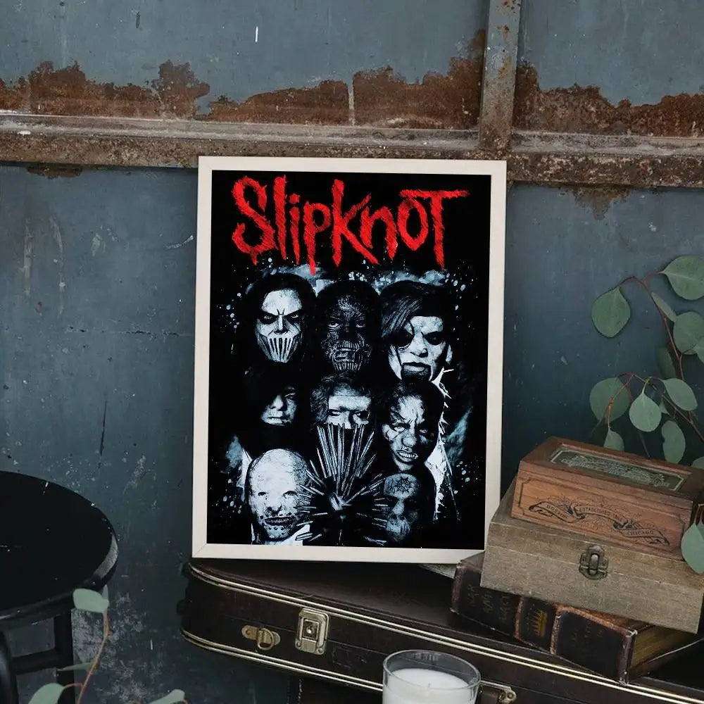 1pc Rock Band S-Slipknot L-Live At Msg Poster Print For Bedroom Living Room Home Decor Painting Wall Art HD Picture Mural